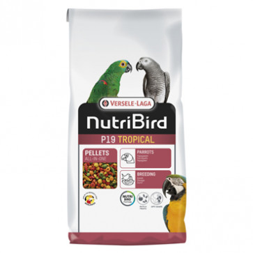 Versele Laga NutriBird P19 Tropical, 10Kg (Alimento de cría para loros - multicolor.)