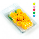 Anillas elásticas de colorees, (altamente resistentes y fáciles de colocar)