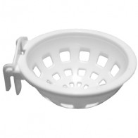Nido interior de plástico 12cm, con ganchos de plástico para jaula
